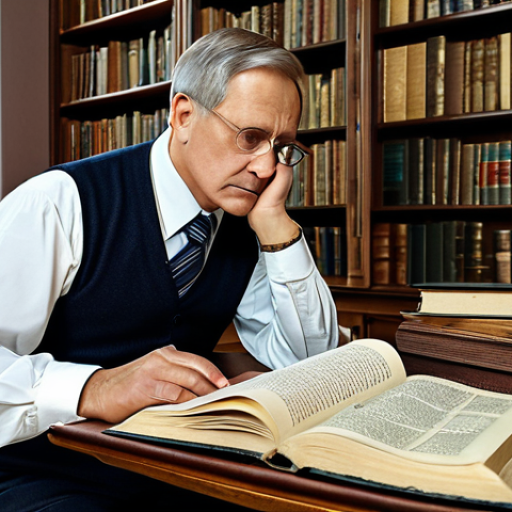러시아어 철자 개혁 - **

"A linguist, fully clothed in professional attire, thoughtfully examining an old Russian book. B...