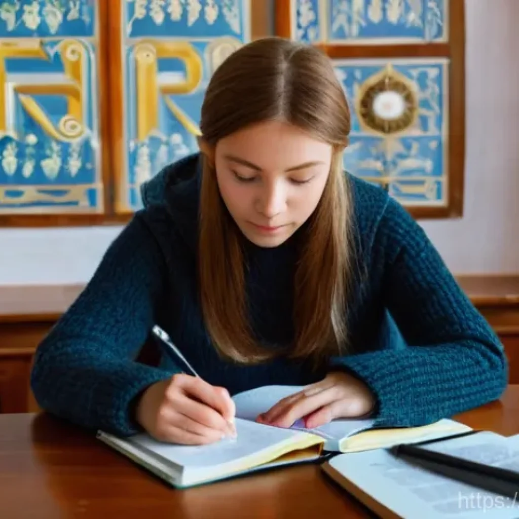 러시아어와 러시아 전통 - **Prompt for learning the Cyrillic alphabet:**
    "A young adult, perhaps a French traveler or stud...