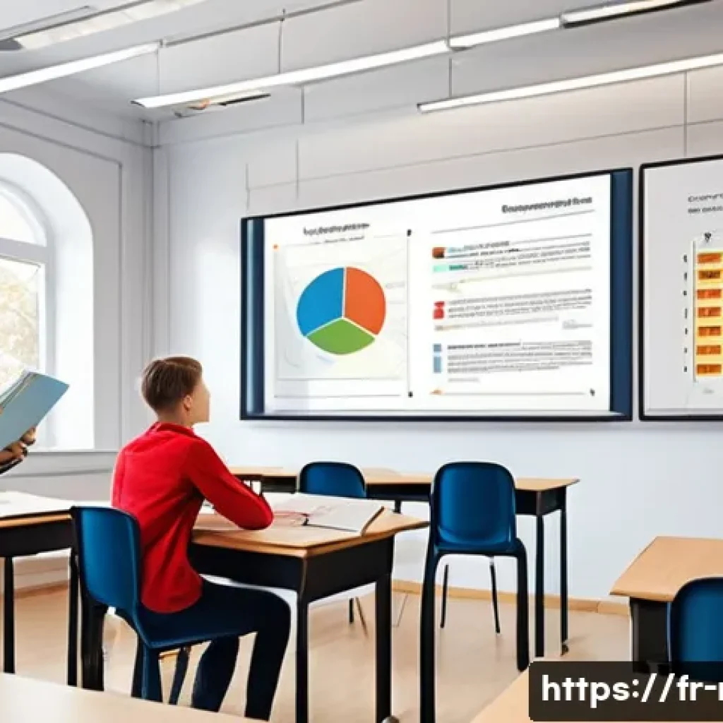 러시아어 격변화 - A detailed classroom scene illustrating the concept of Russian grammatical cases for French-speaking...