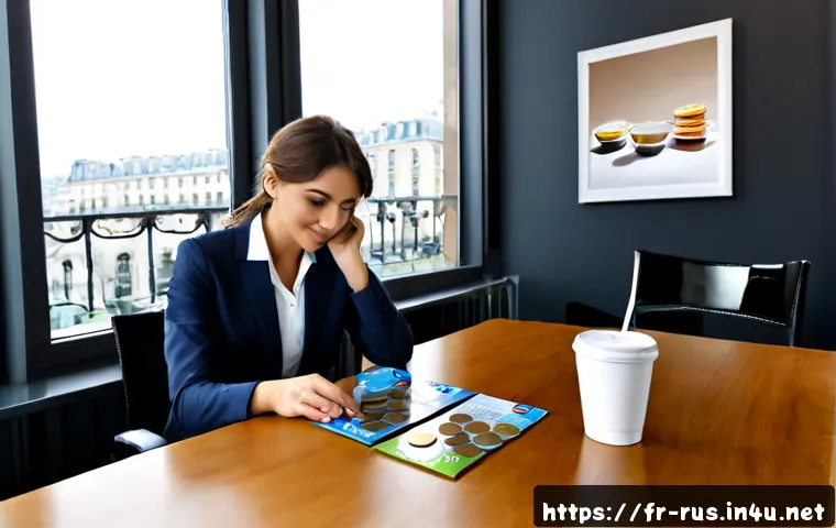 러시아어와 러시아 광고 - Photorealistic French marketing professional in a bright Paris office, comparing two clean product a...